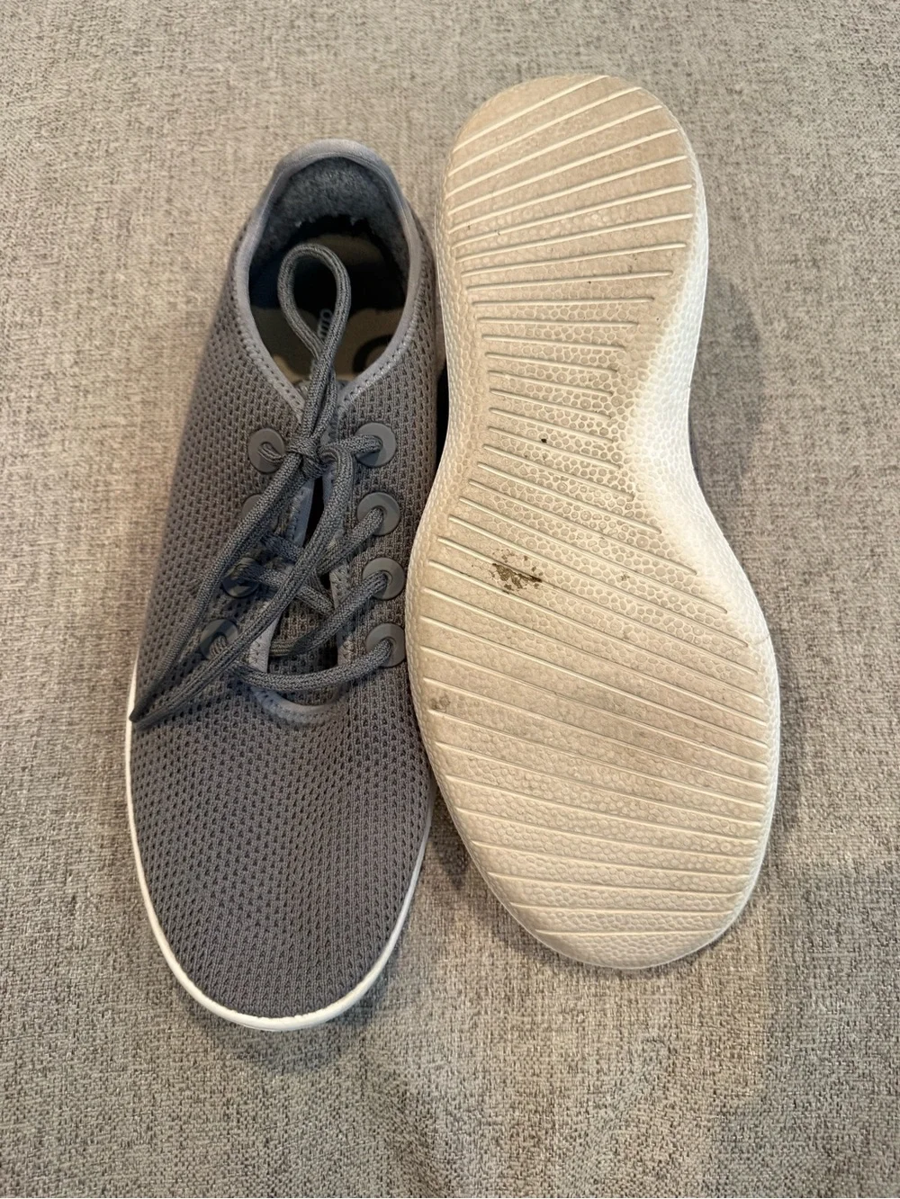 Allbirds Men's Grey Knit Casual Sneakers size 11